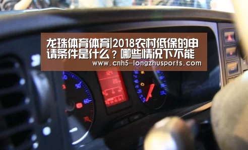 龙珠体育体育|2018农村低保的申请条件是什么?哪些情况下不能申请?(图3) 龙珠体育
